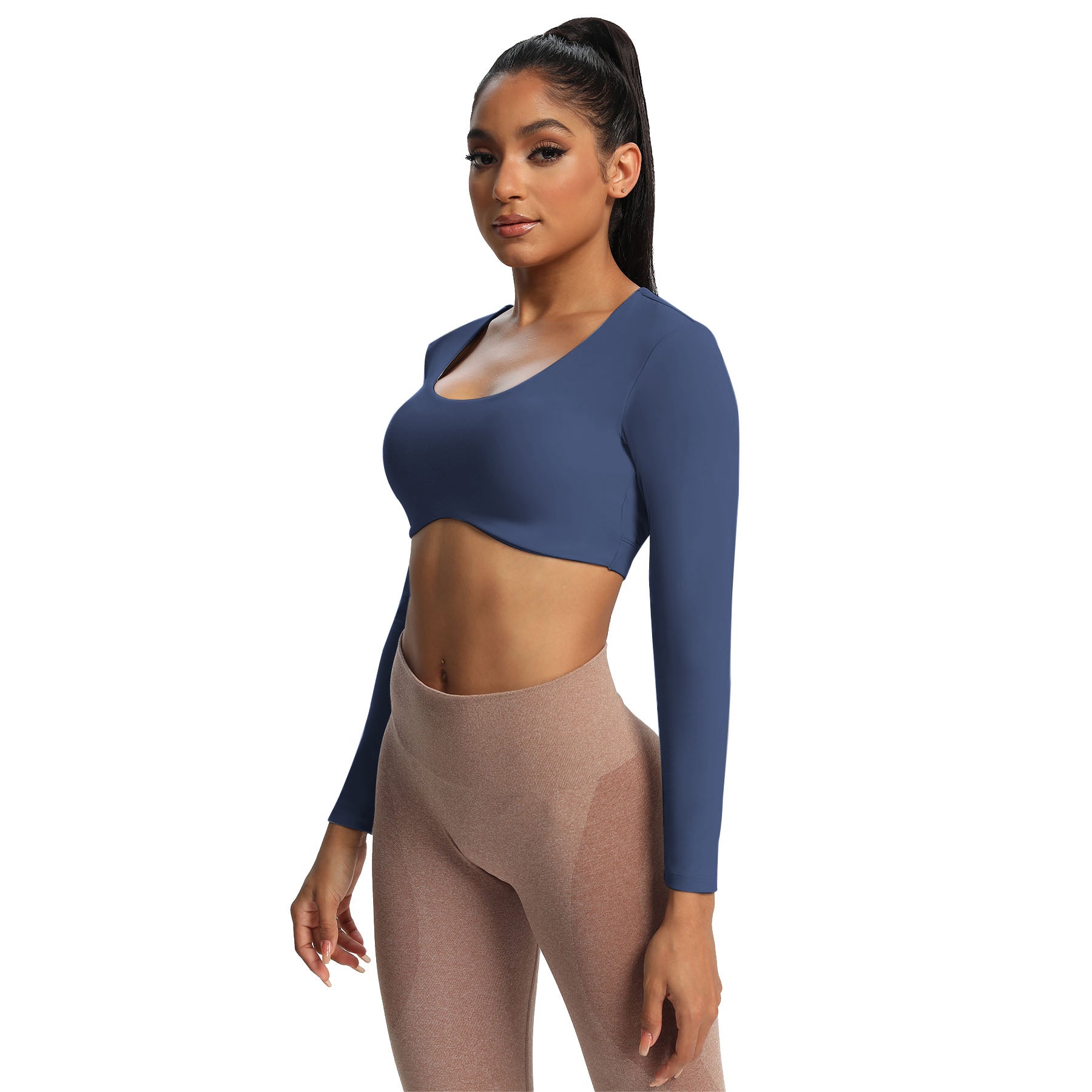 Aoxjox "Define Sculpt" Long Sleeve Crop