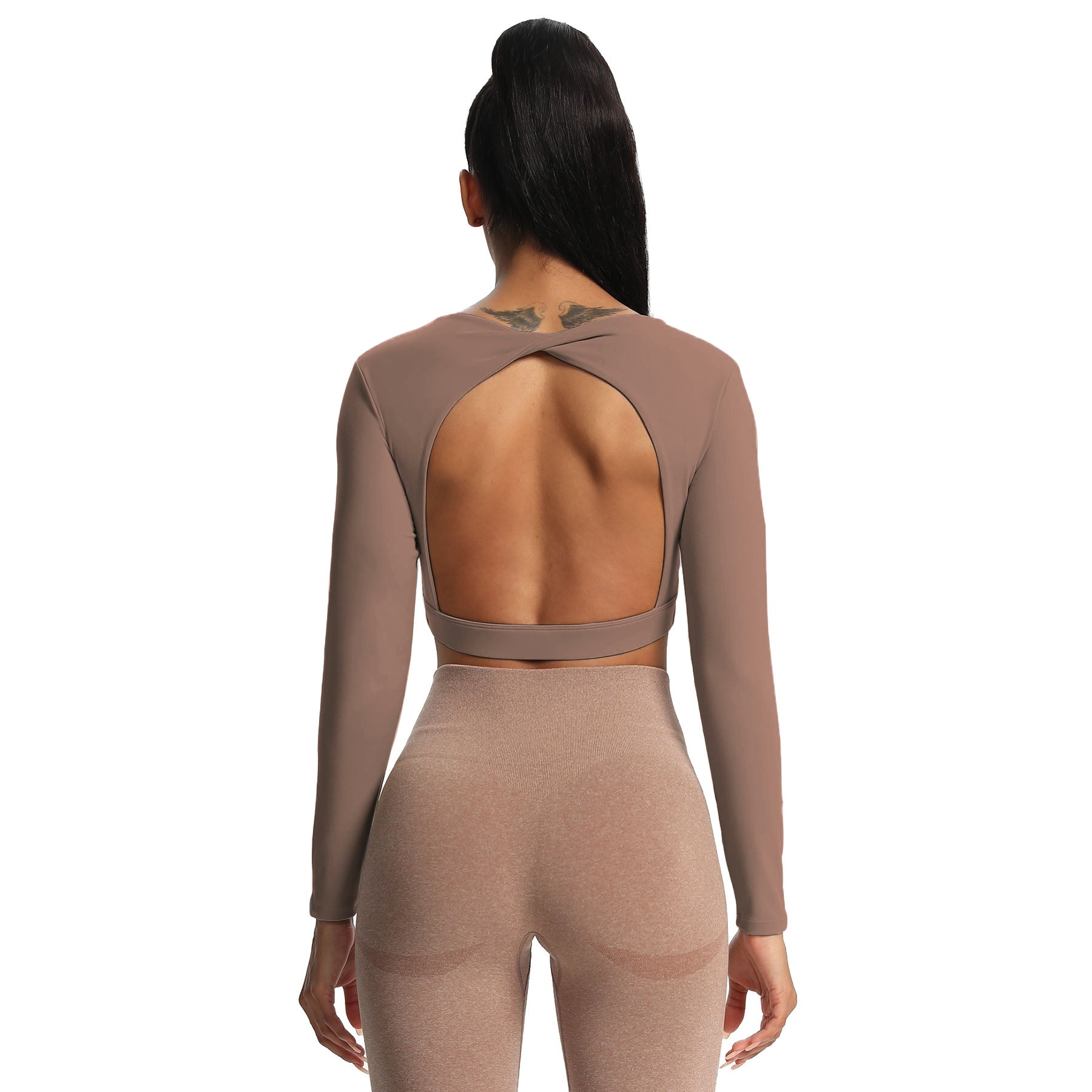 Aoxjox "Define Sculpt" Long Sleeve Crop