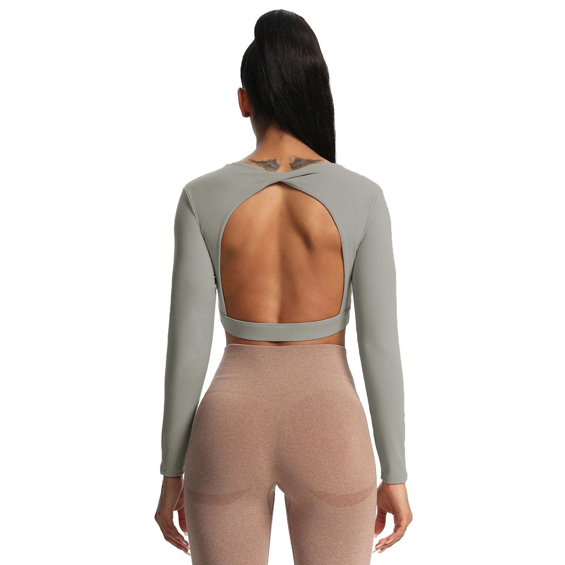 Aoxjox "Define Sculpt" Long Sleeve Crop