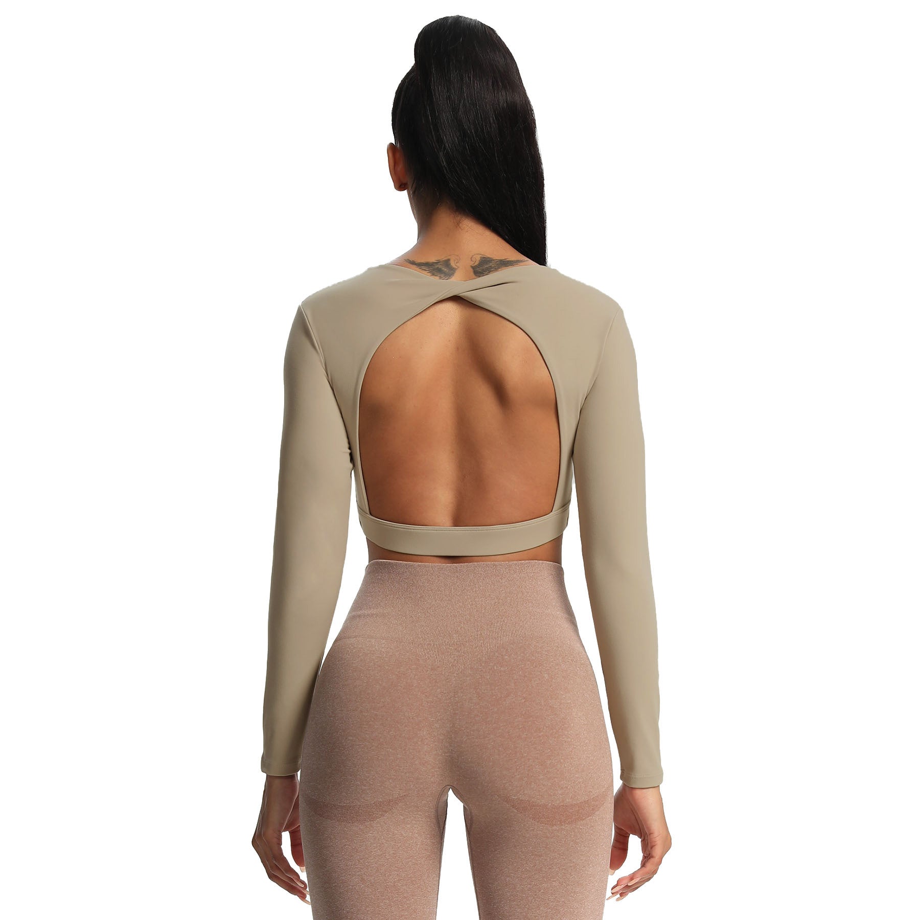 Aoxjox "Define Sculpt" Long Sleeve Crop