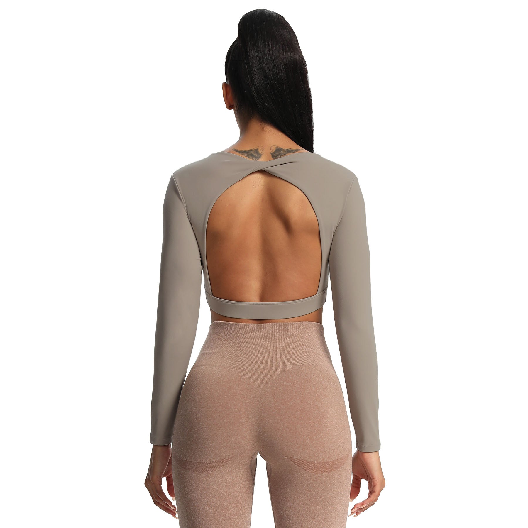 Aoxjox "Define Sculpt" Long Sleeve Crop
