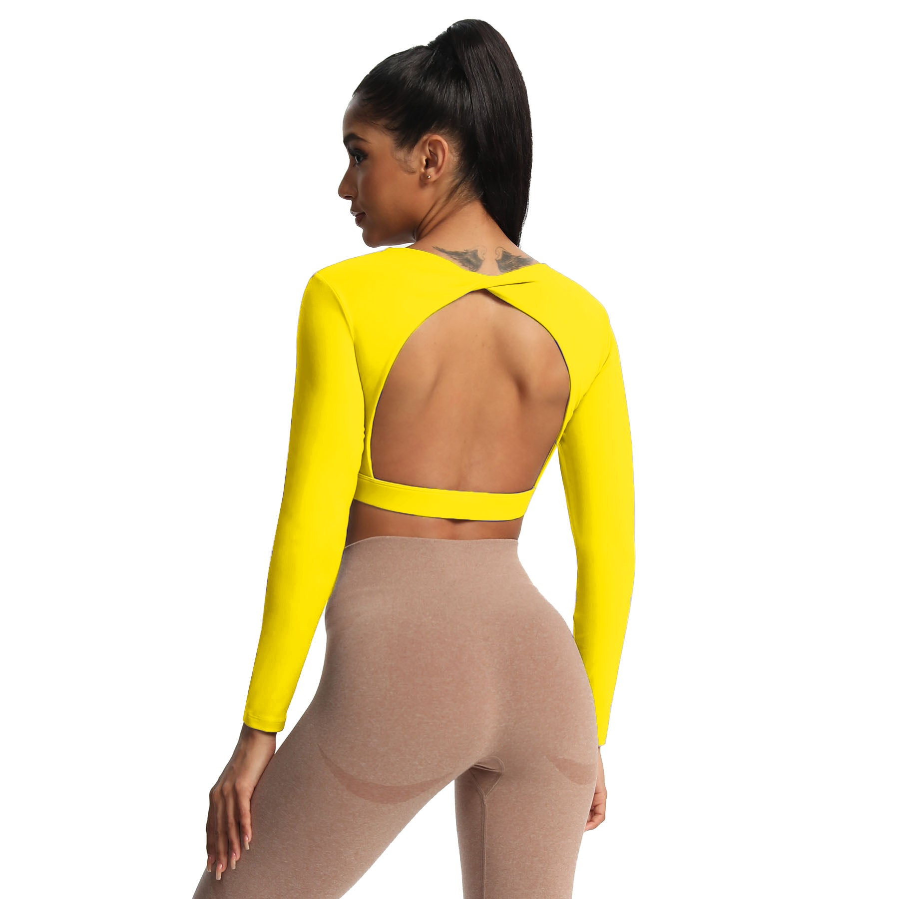 Aoxjox "Define Sculpt" Long Sleeve Crop