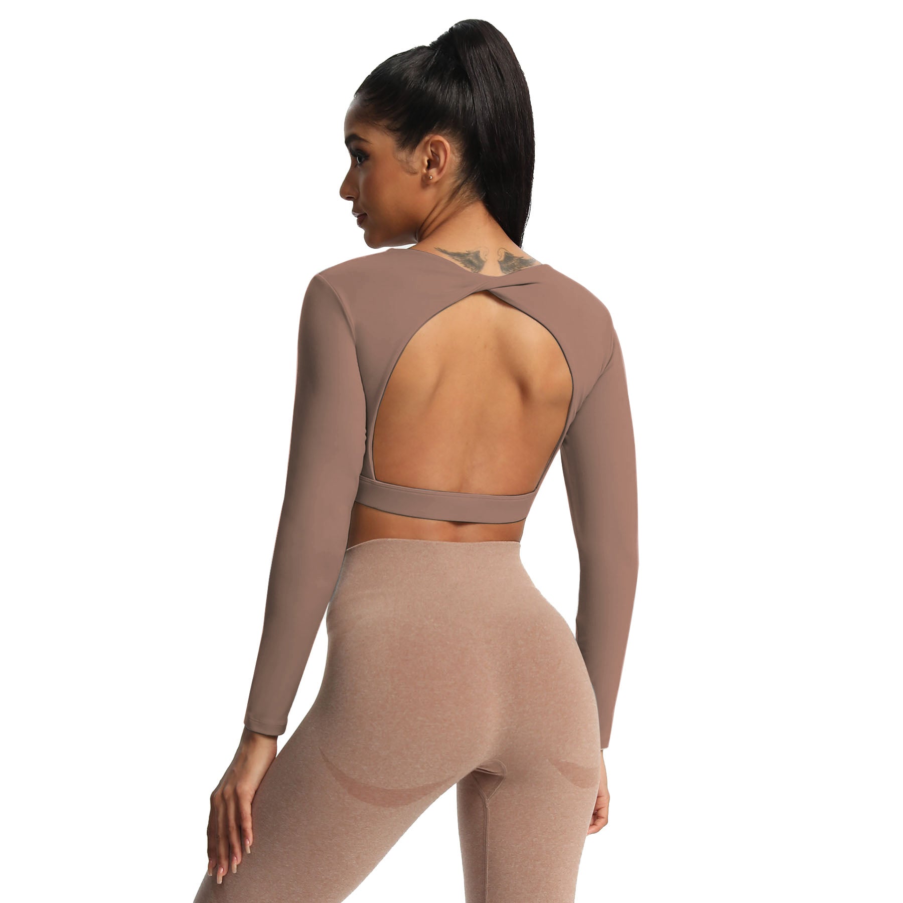 Aoxjox "Define Sculpt" Long Sleeve Crop