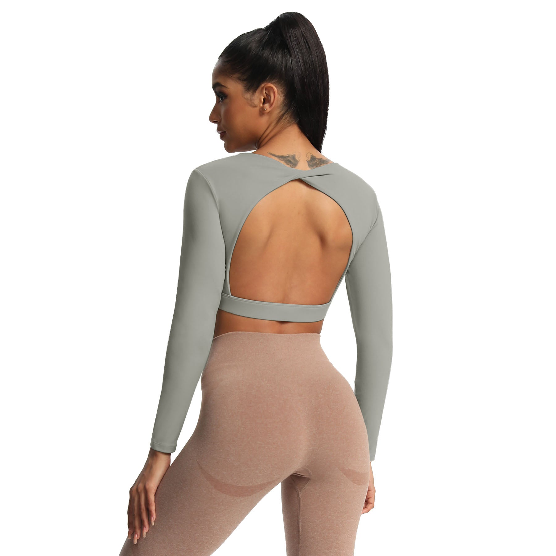 Aoxjox "Define Sculpt" Long Sleeve Crop
