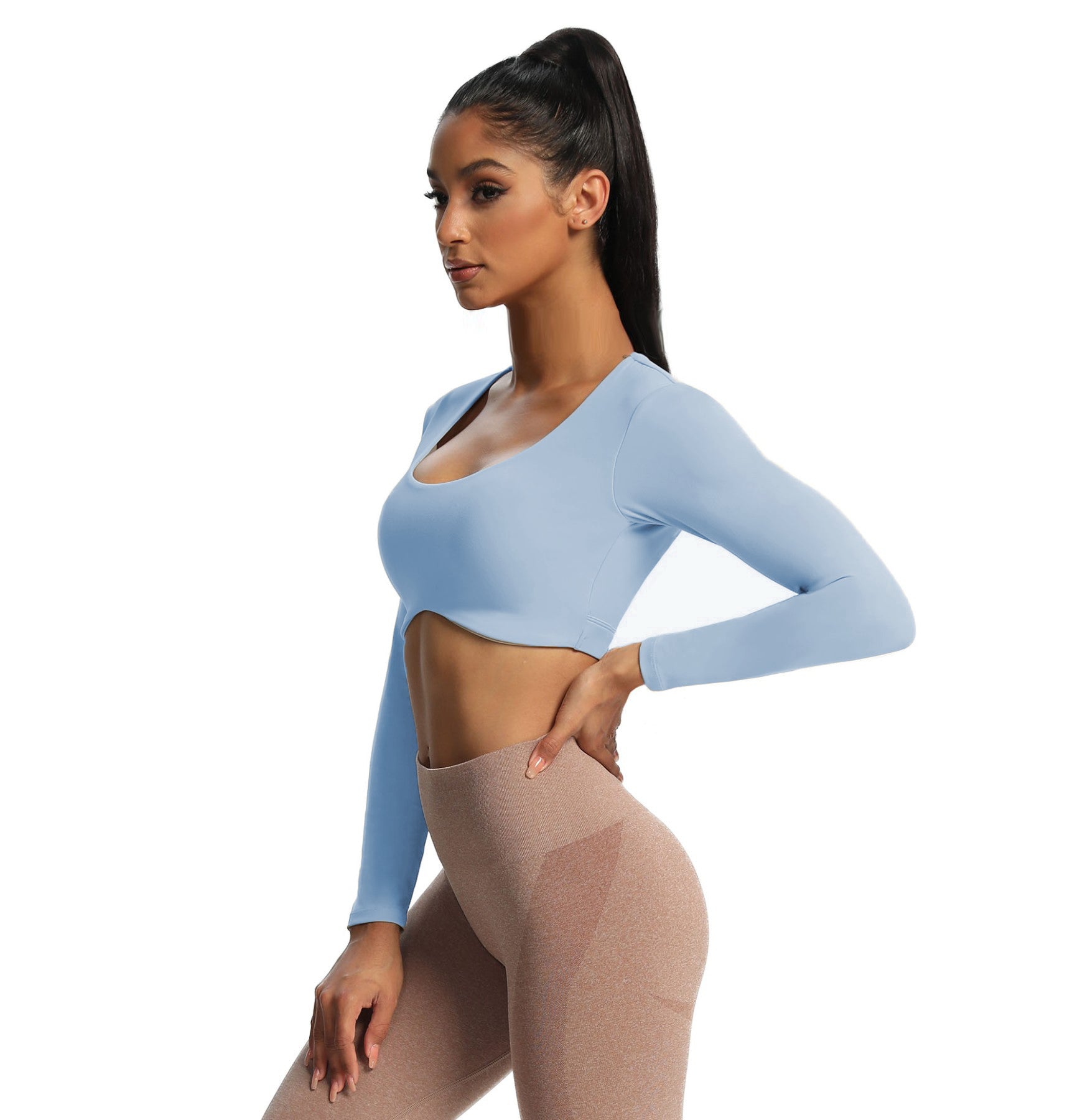 Aoxjox "Define Sculpt" Long Sleeve Crop