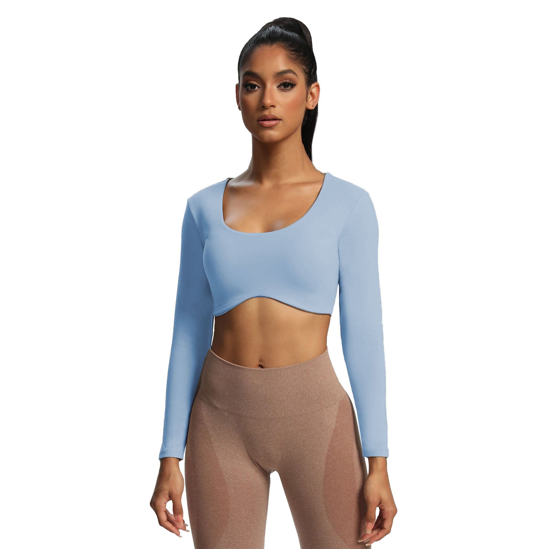 Aurola Top Aoxjox Long Sleeve Crop Tops For Women Clarissa