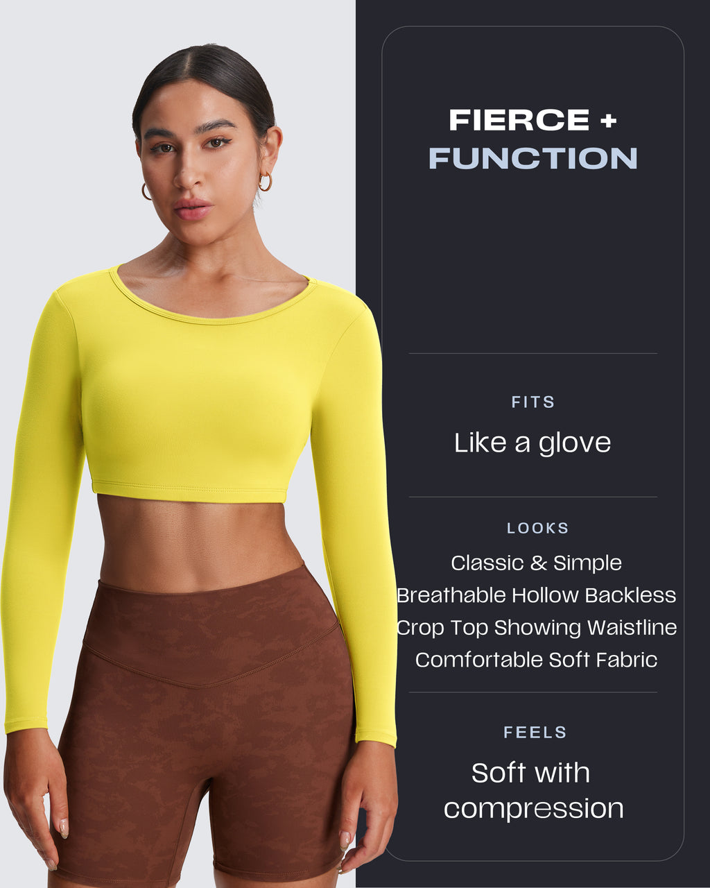 Aoxjox "Clarissa" Long Sleeve Crop