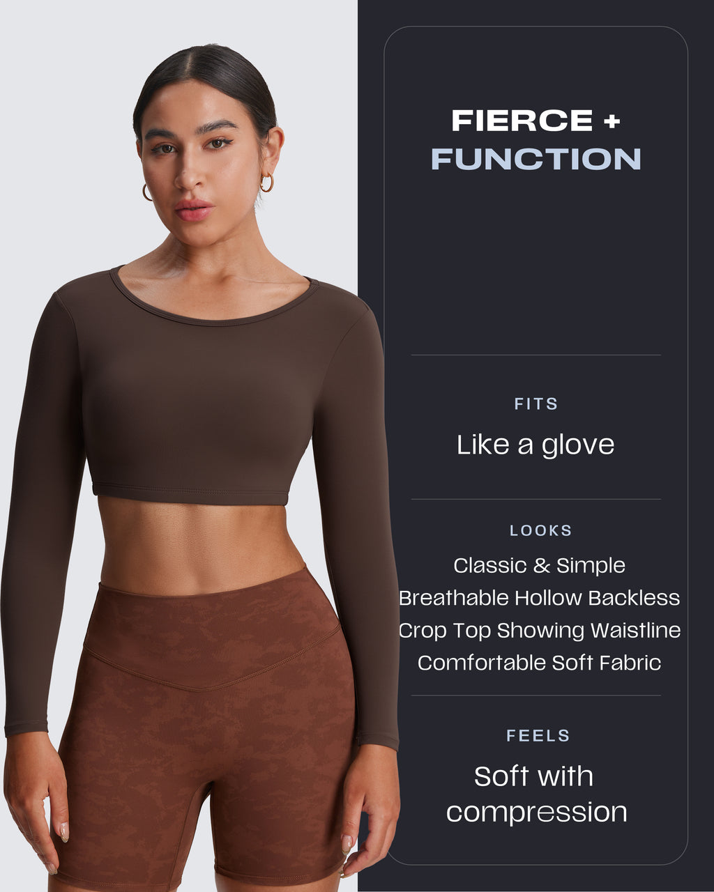 Aoxjox "Clarissa" Long Sleeve Crop (CONT'D)