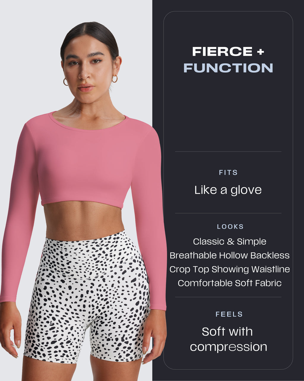 Aoxjox "Clarissa" Long Sleeve Crop