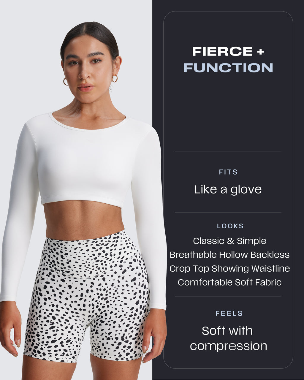 Aoxjox "Clarissa" Long Sleeve Crop