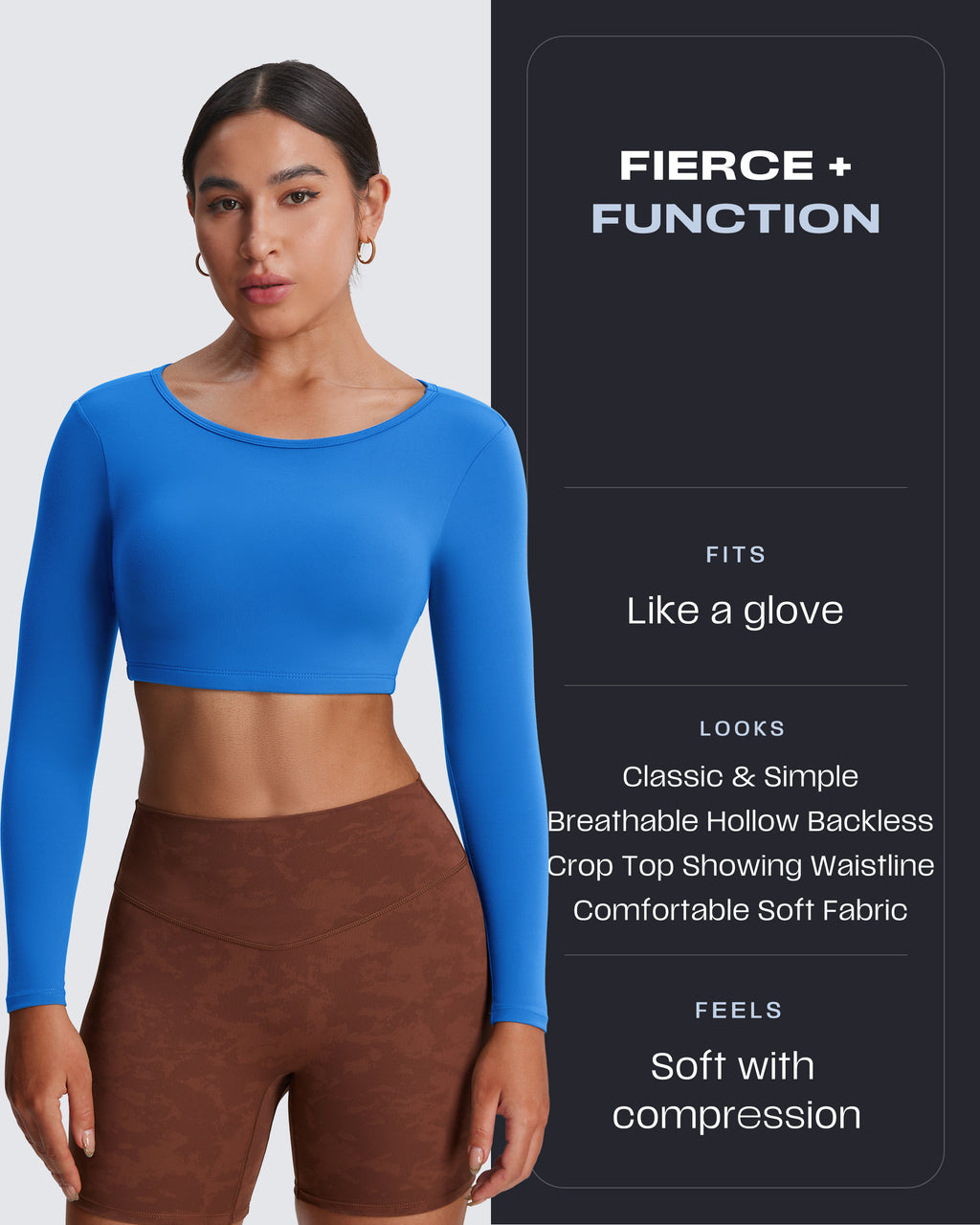 Aoxjox "Clarissa" Long Sleeve Crop