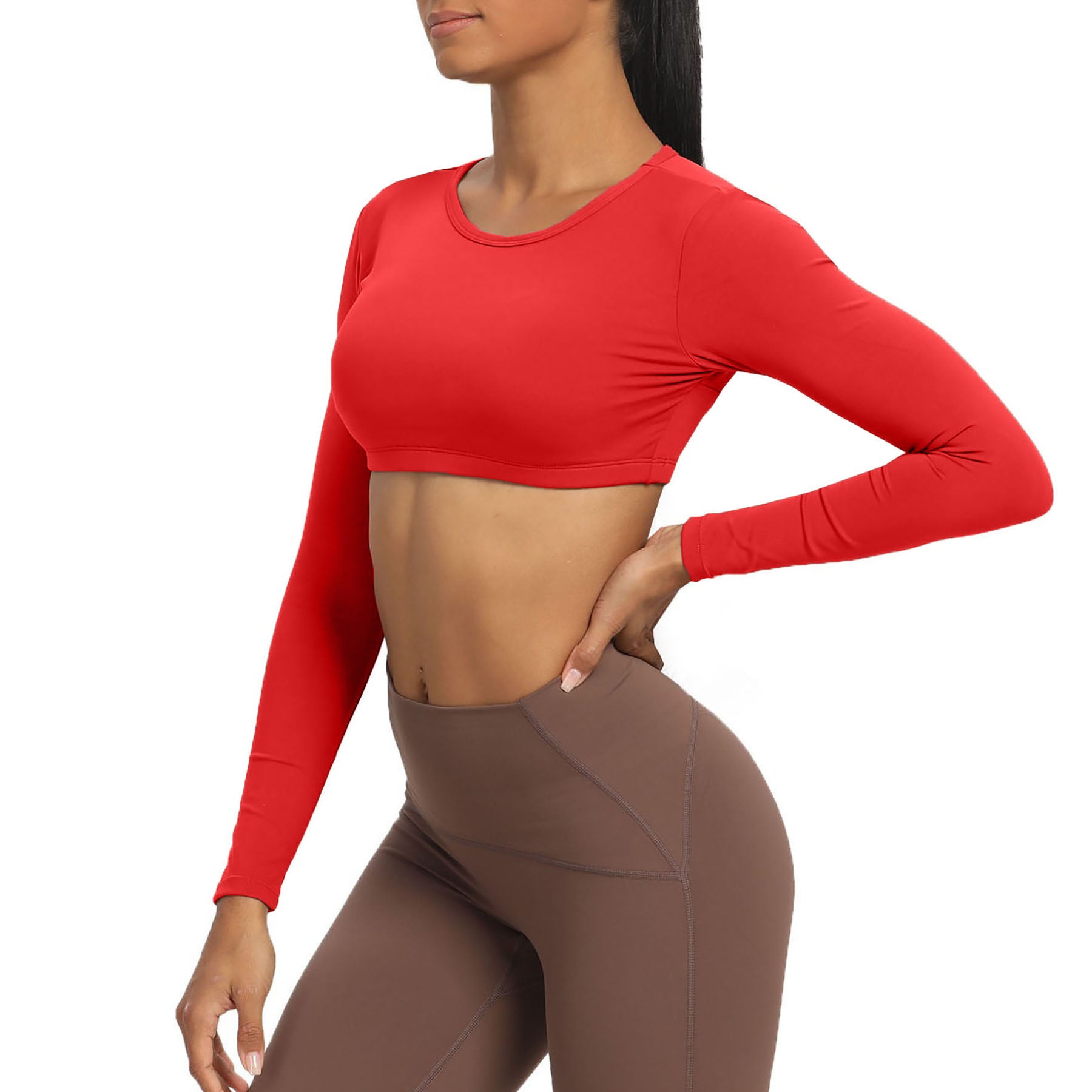 Aoxjox "Clarissa" Long Sleeve Crop