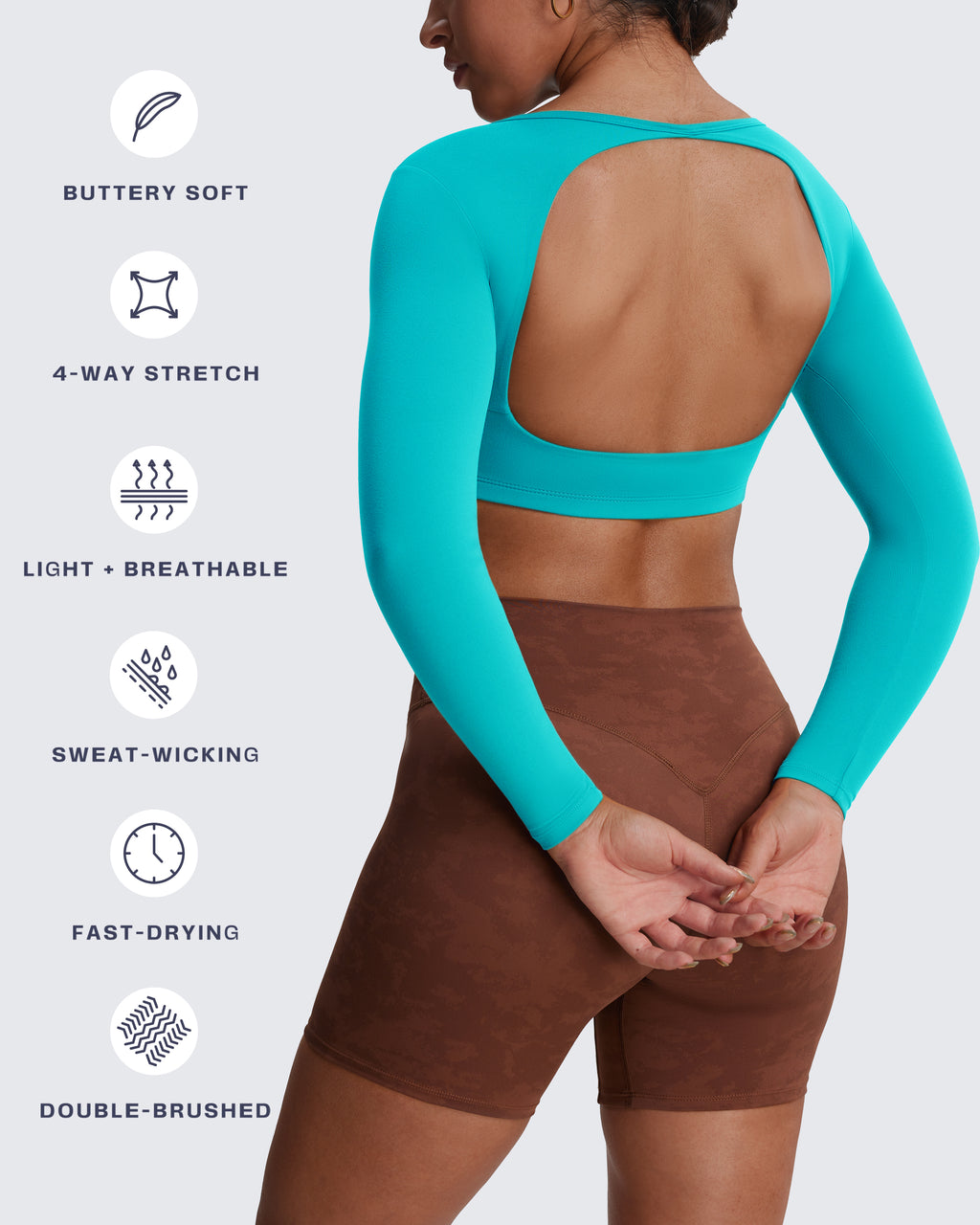 Aoxjox "Clarissa" Long Sleeve Crop