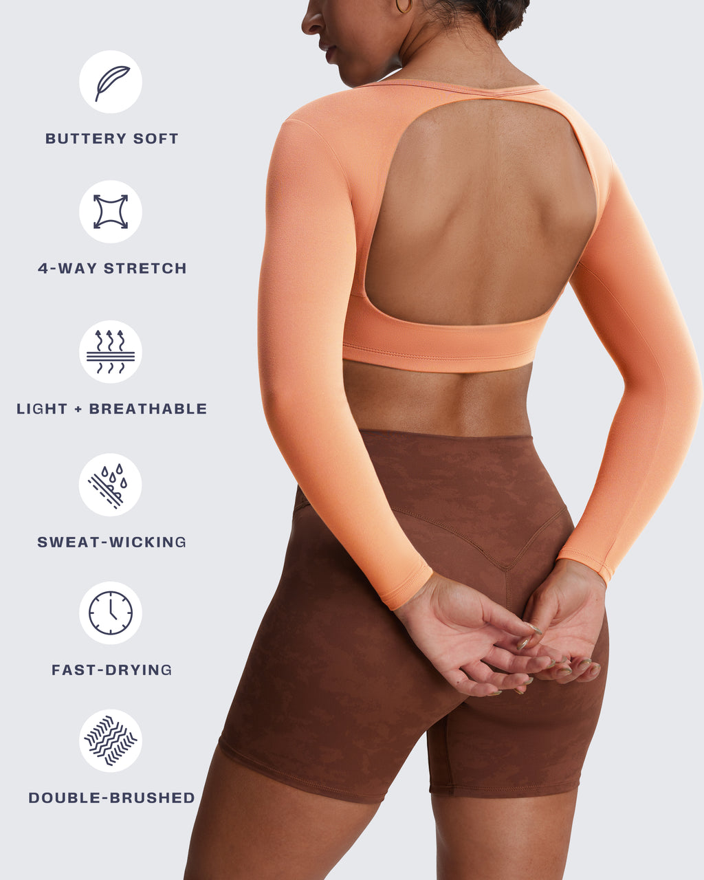 Aoxjox "Clarissa" Long Sleeve Crop