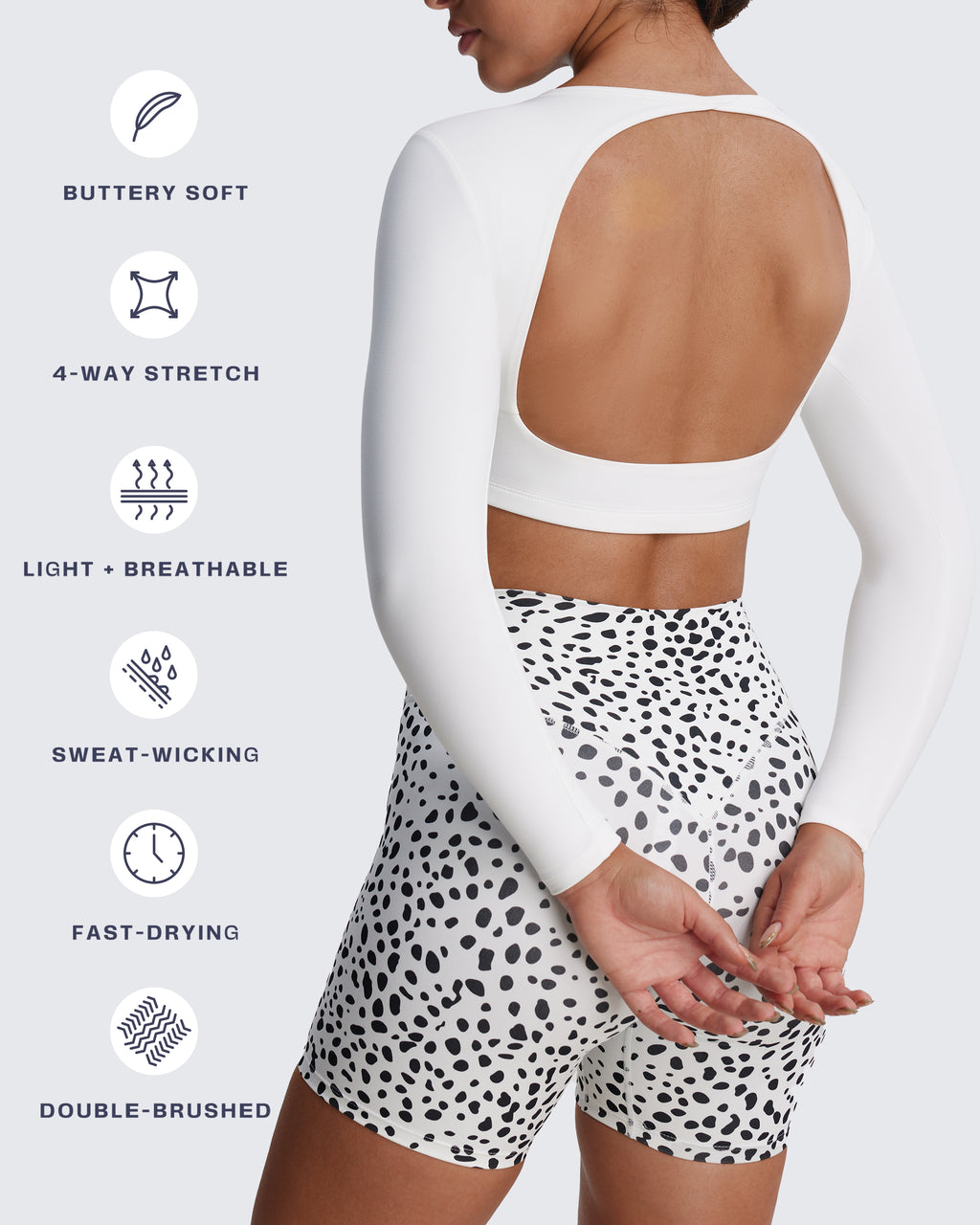 Aoxjox "Clarissa" Long Sleeve Crop