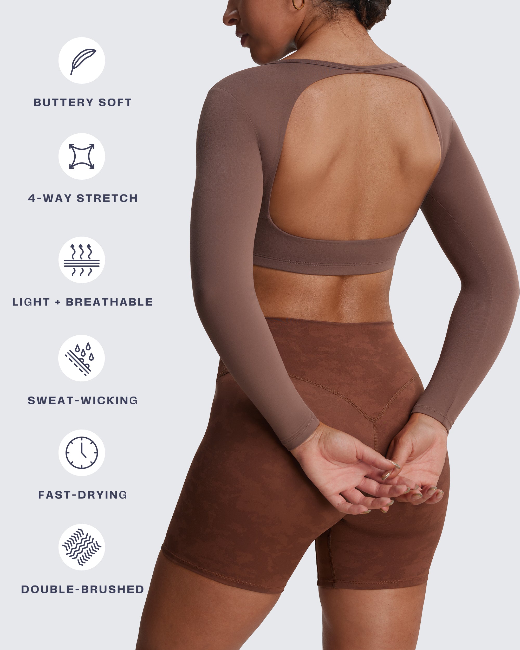 Aoxjox "Clarissa" Long Sleeve Crop