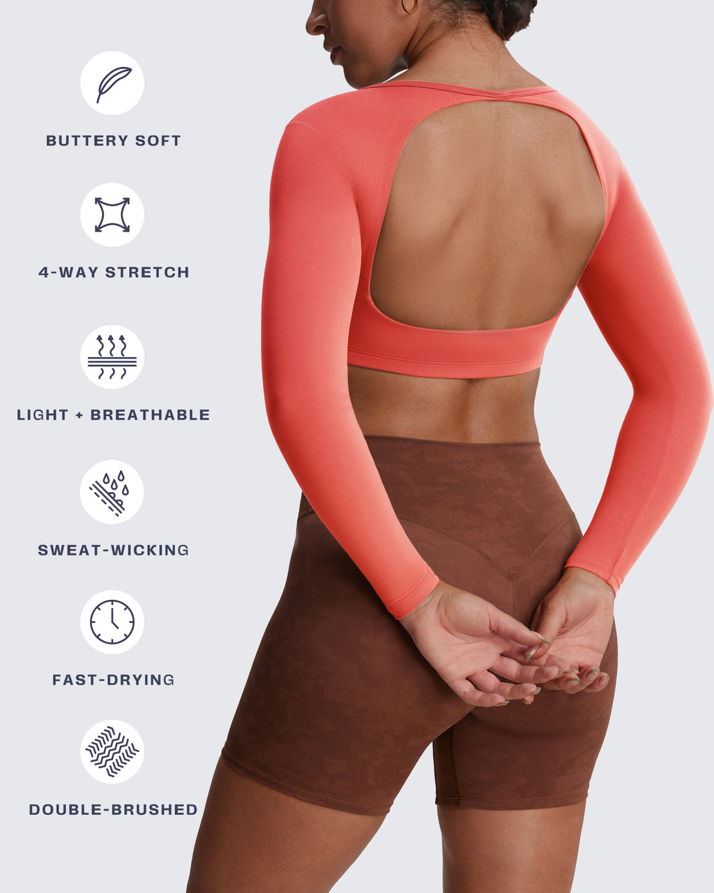 Aoxjox "Clarissa" Long Sleeve Crop