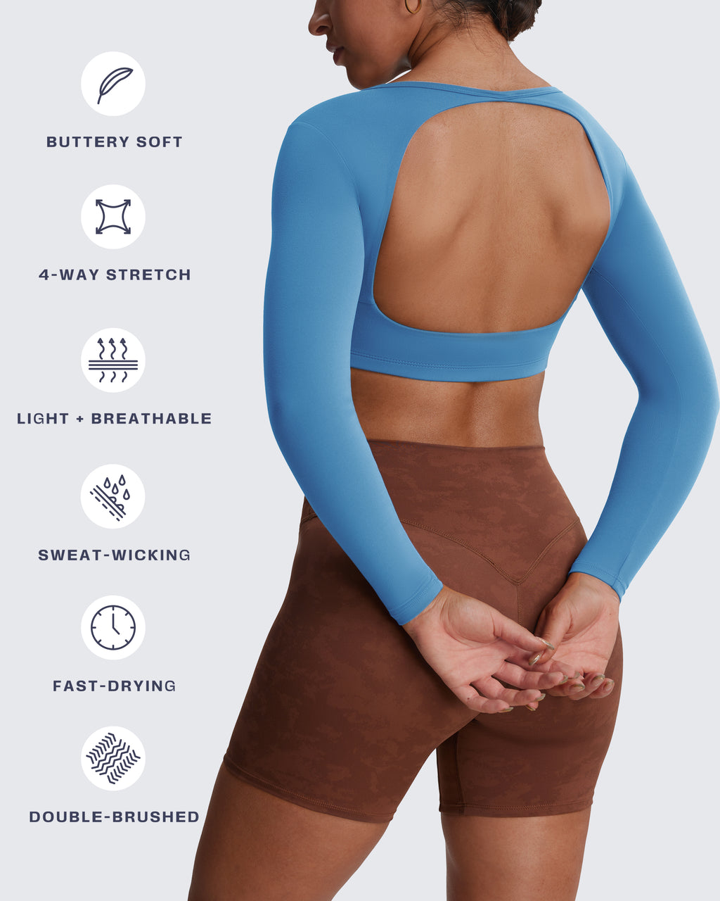 Aoxjox "Clarissa" Long Sleeve Crop