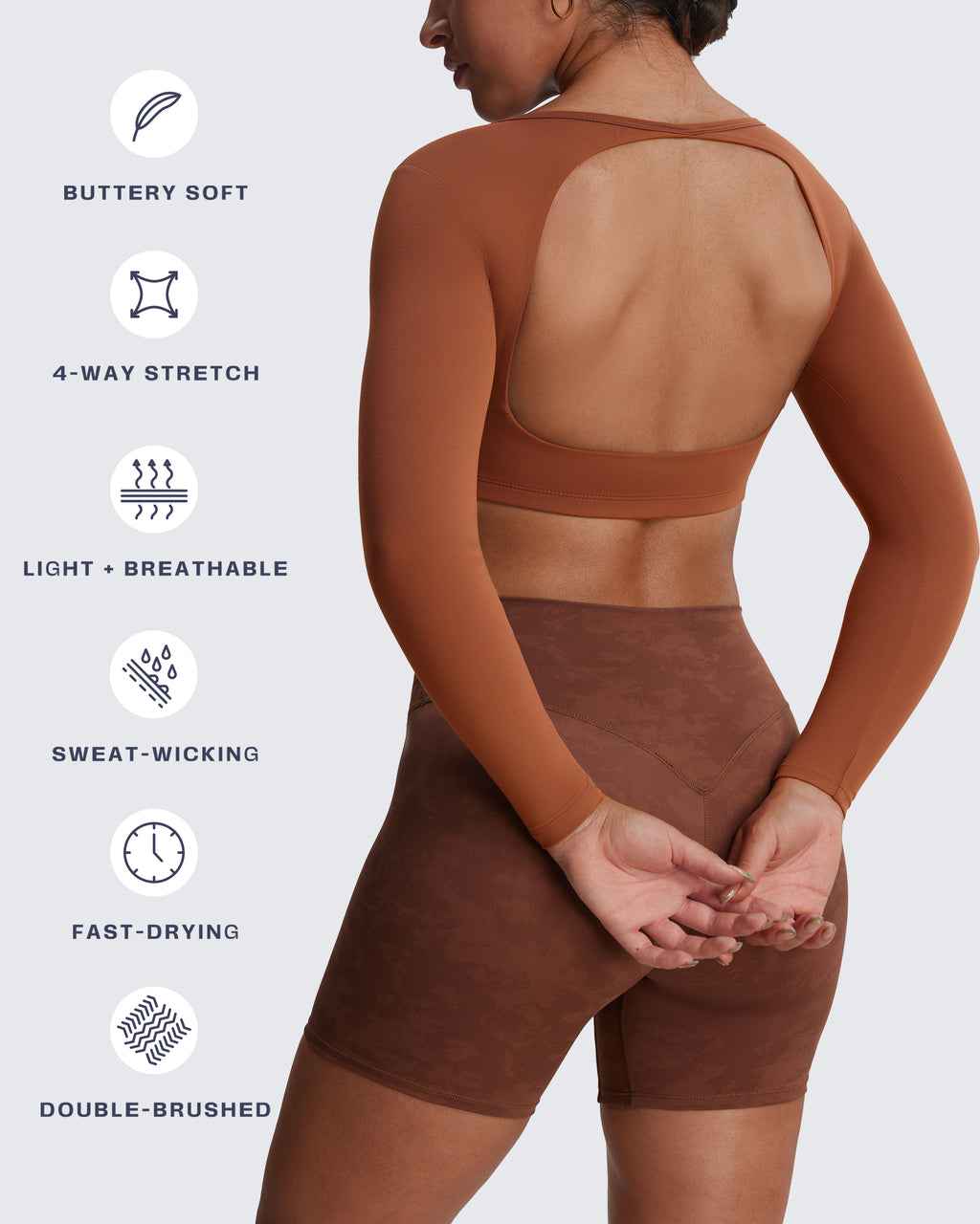 Aoxjox "Clarissa" Long Sleeve Crop