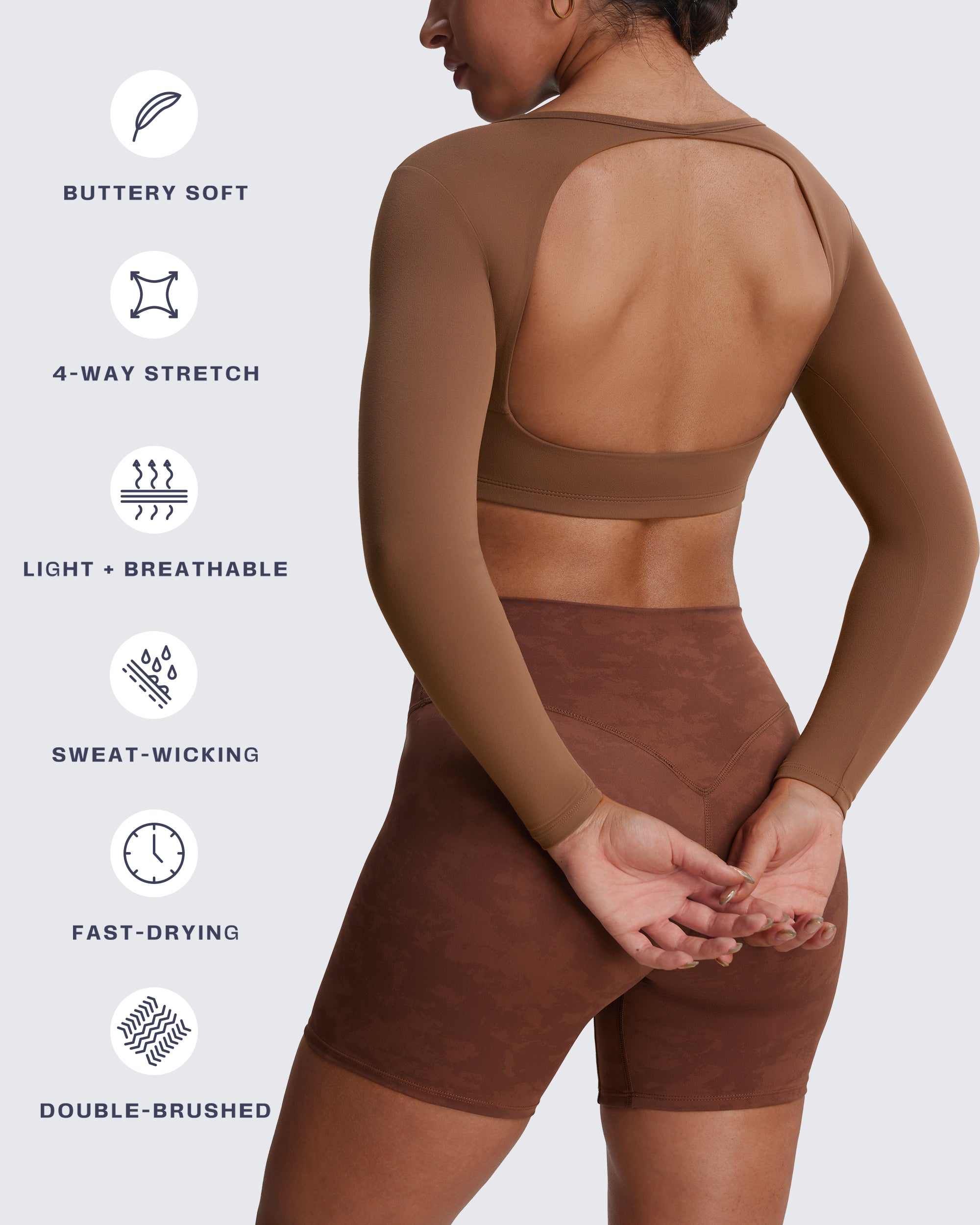 Aoxjox "Clarissa" Long Sleeve Crop