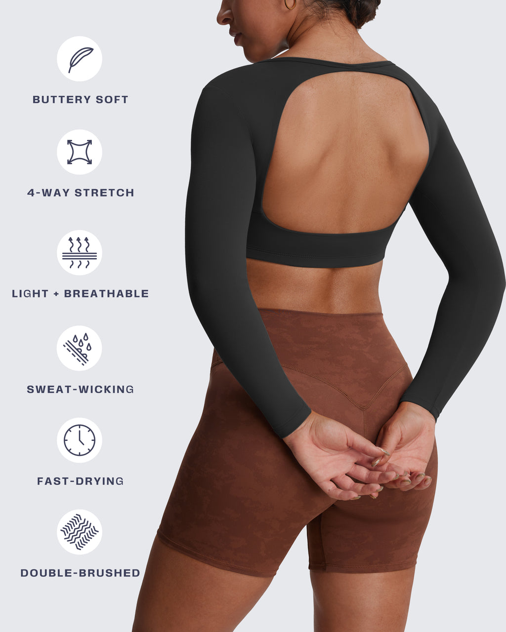 Aoxjox "Clarissa" Long Sleeve Crop