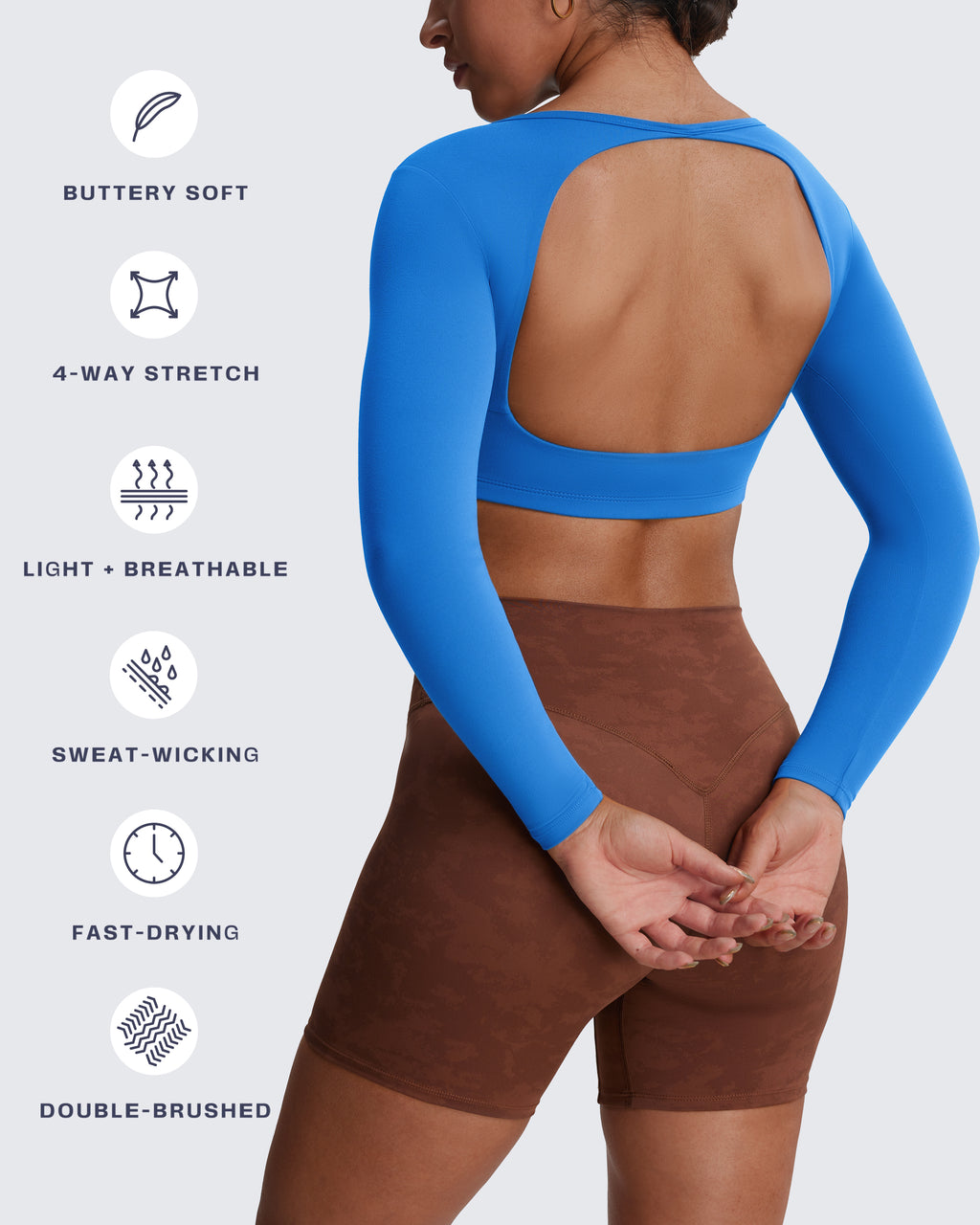 Aoxjox "Clarissa" Long Sleeve Crop