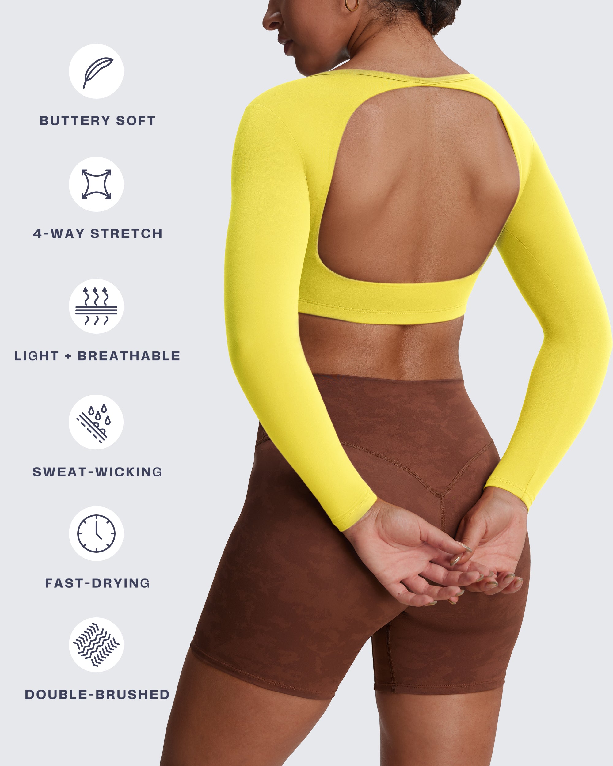 Aoxjox "Clarissa" Long Sleeve Crop