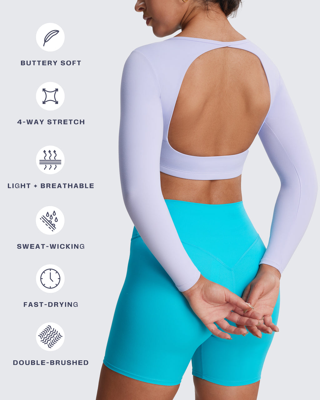 Aoxjox "Clarissa" Long Sleeve Crop