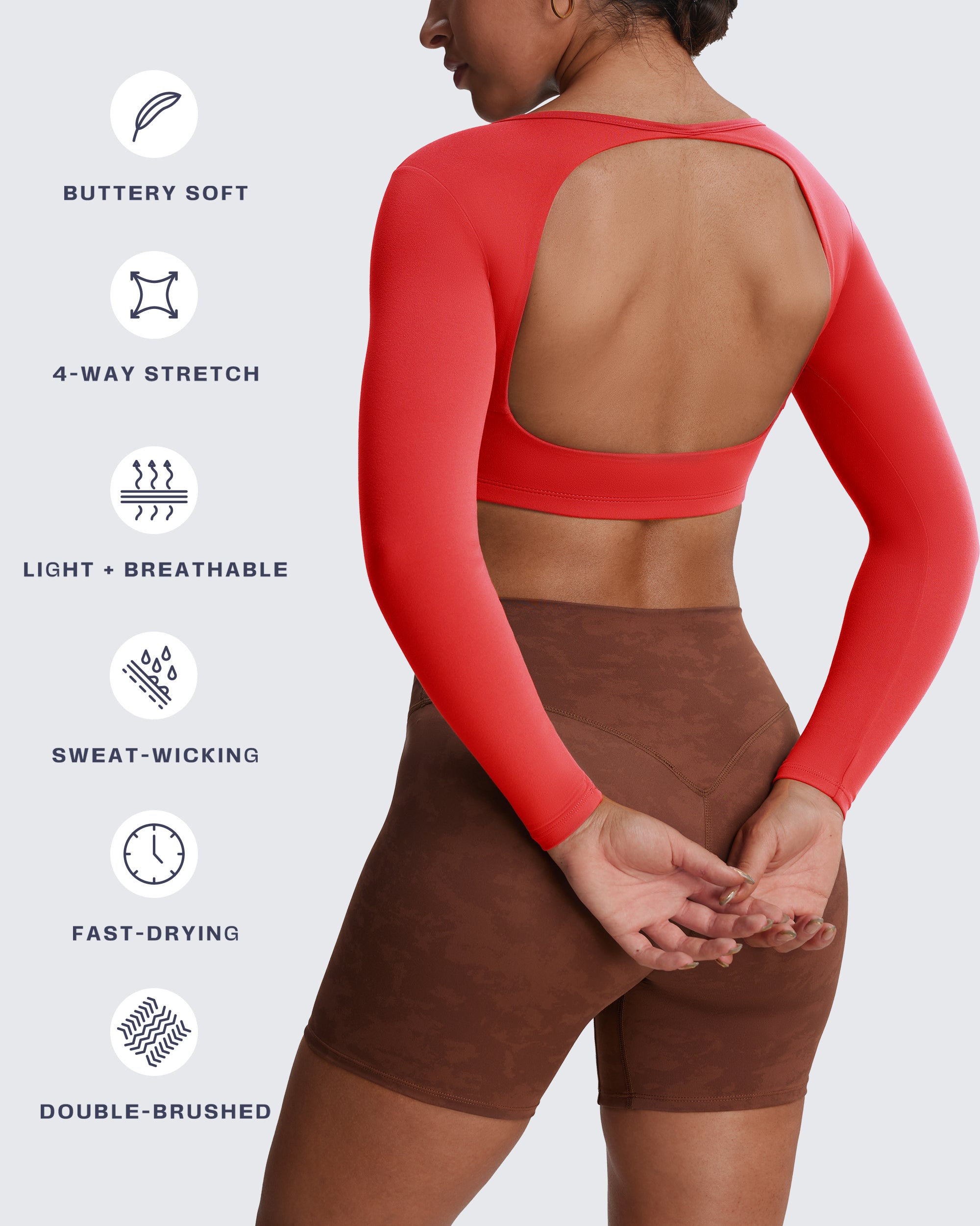 Aoxjox "Clarissa" Long Sleeve Crop