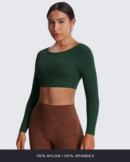 Aoxjox "Clarissa" Long Sleeve Crop (CONT'D)