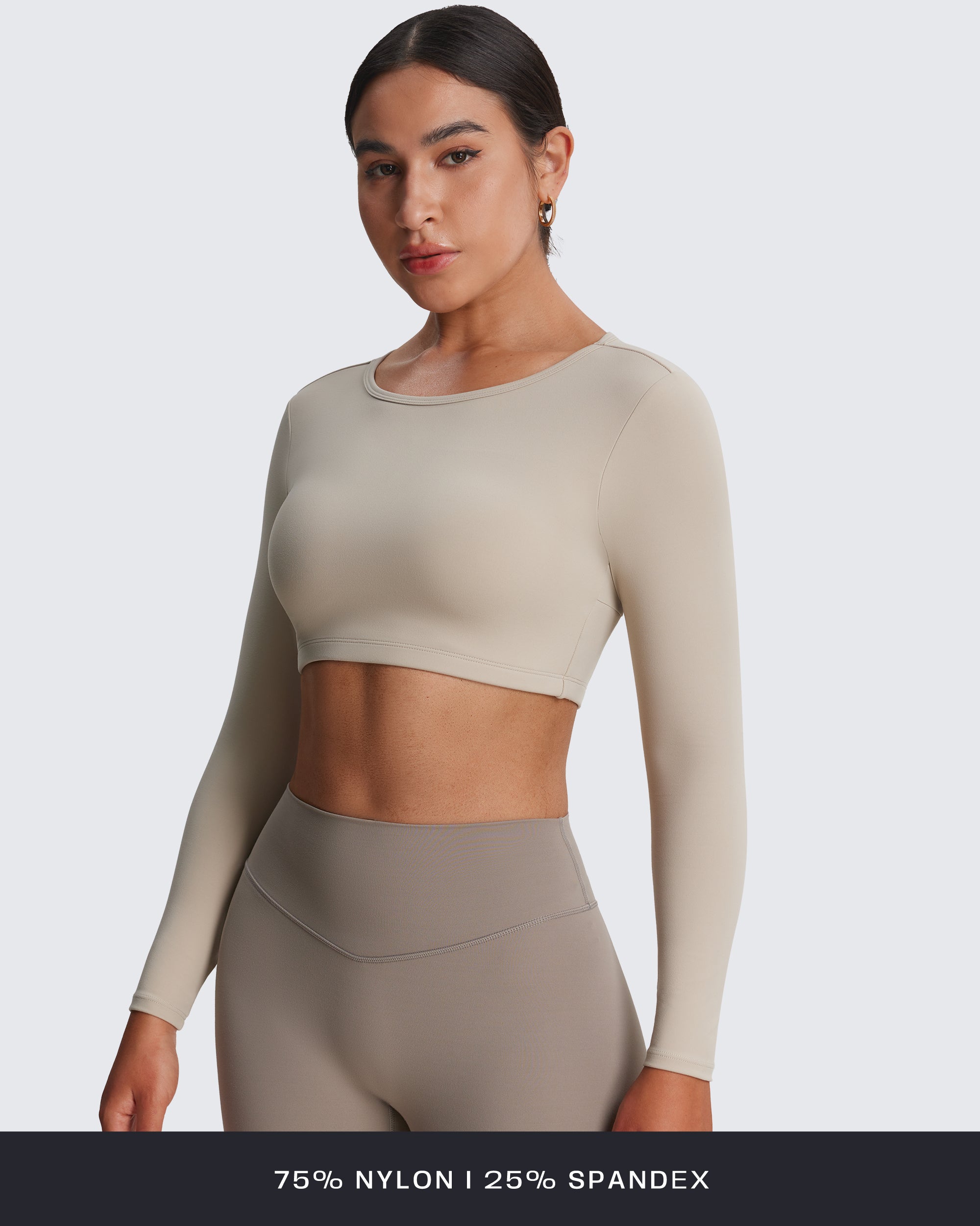 Aoxjox "Clarissa" Long Sleeve Crop (CONT'D)