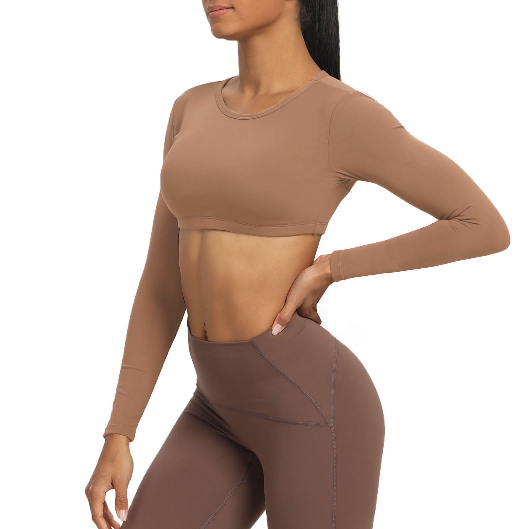 Aoxjox "Clarissa" Long Sleeve Crop (CONT'D)