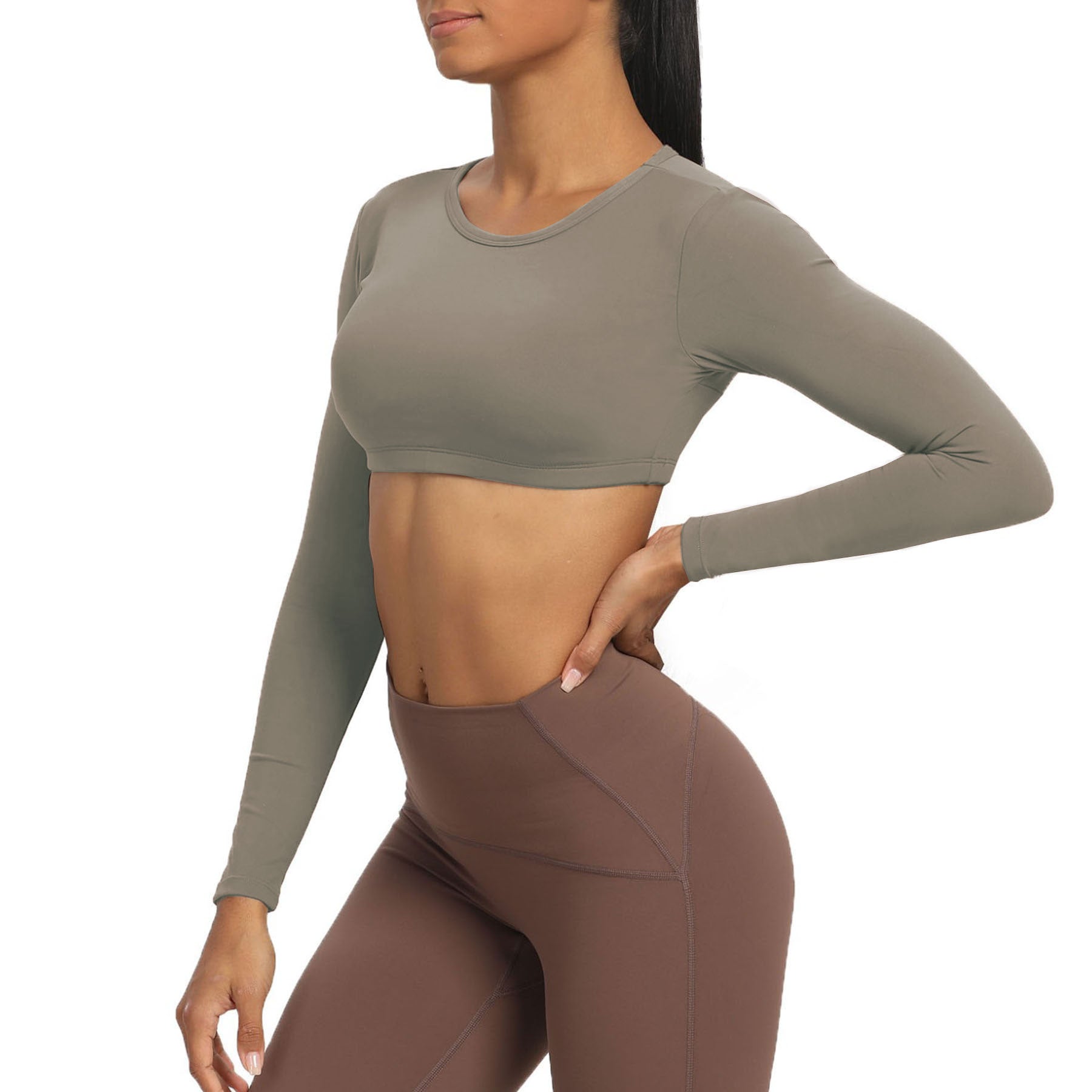 Aoxjox "Clarissa" Long Sleeve Crop