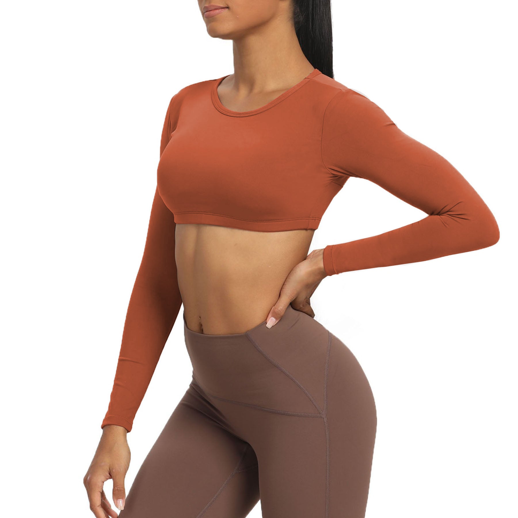 Aoxjox "Clarissa" Long Sleeve Crop (CONT'D)