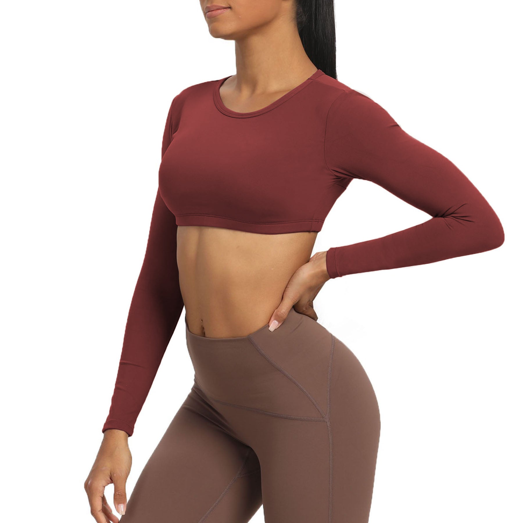 Aoxjox "Clarissa" Long Sleeve Crop (CONT'D)