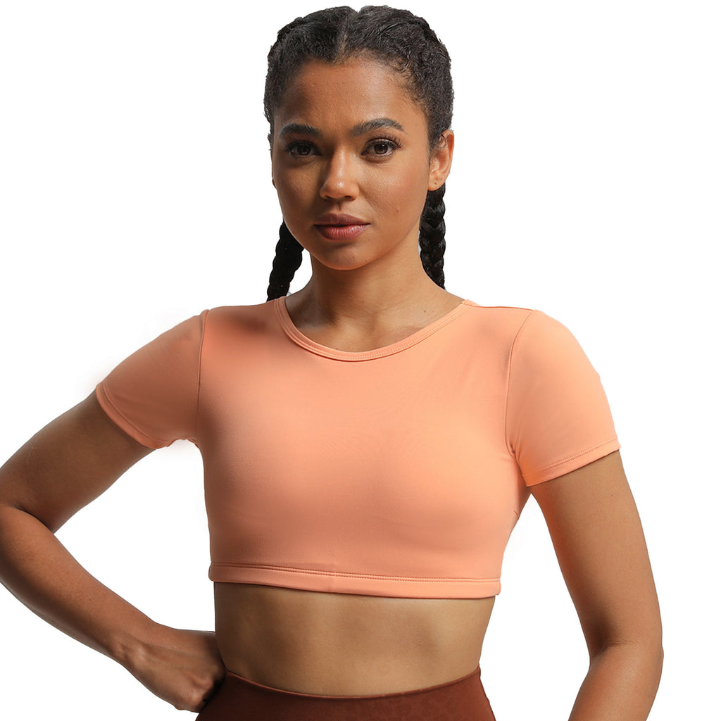 Aoxjox "Clarissa" Crop Top Short Sleeve