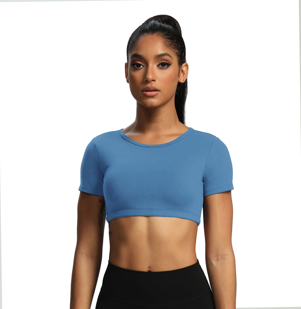 Aoxjox "Clarissa" Crop Top Short Sleeve