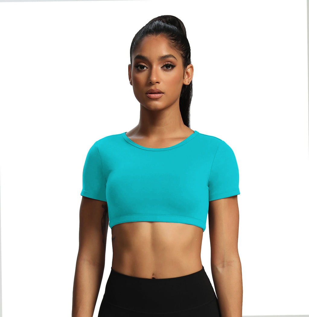 Aoxjox "Clarissa" Crop Top Short Sleeve