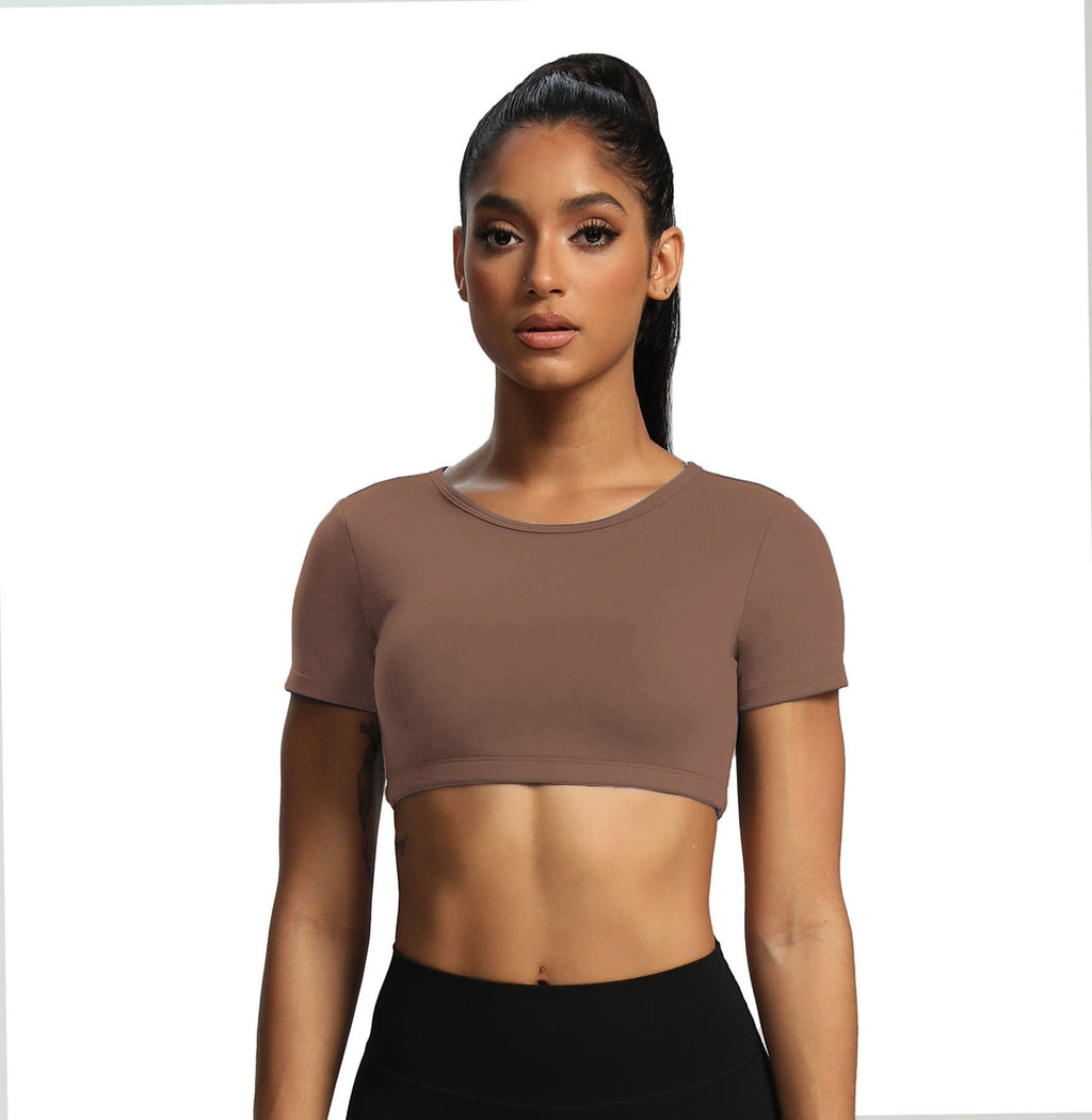 Aoxjox "Clarissa" Crop Top Short Sleeve