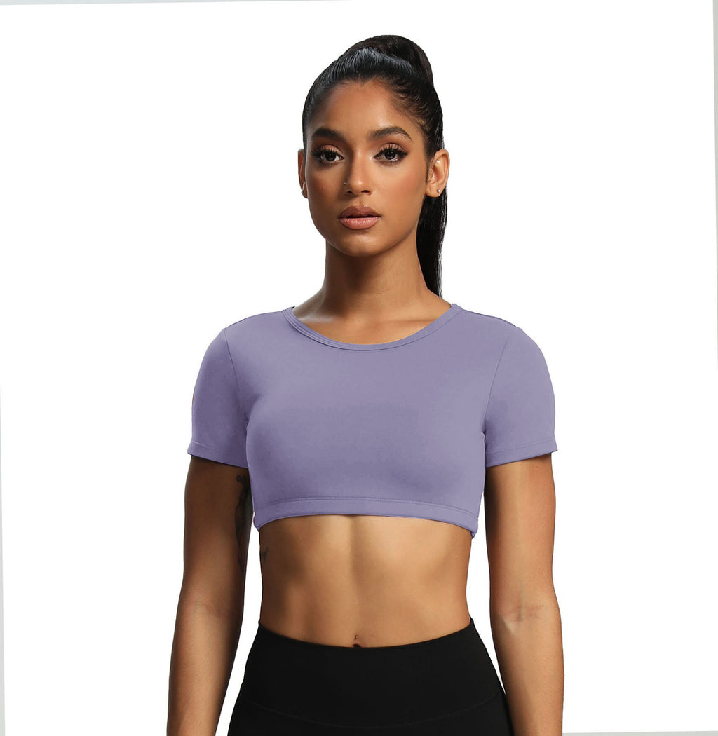 Aoxjox "Clarissa" Crop Top Short Sleeve
