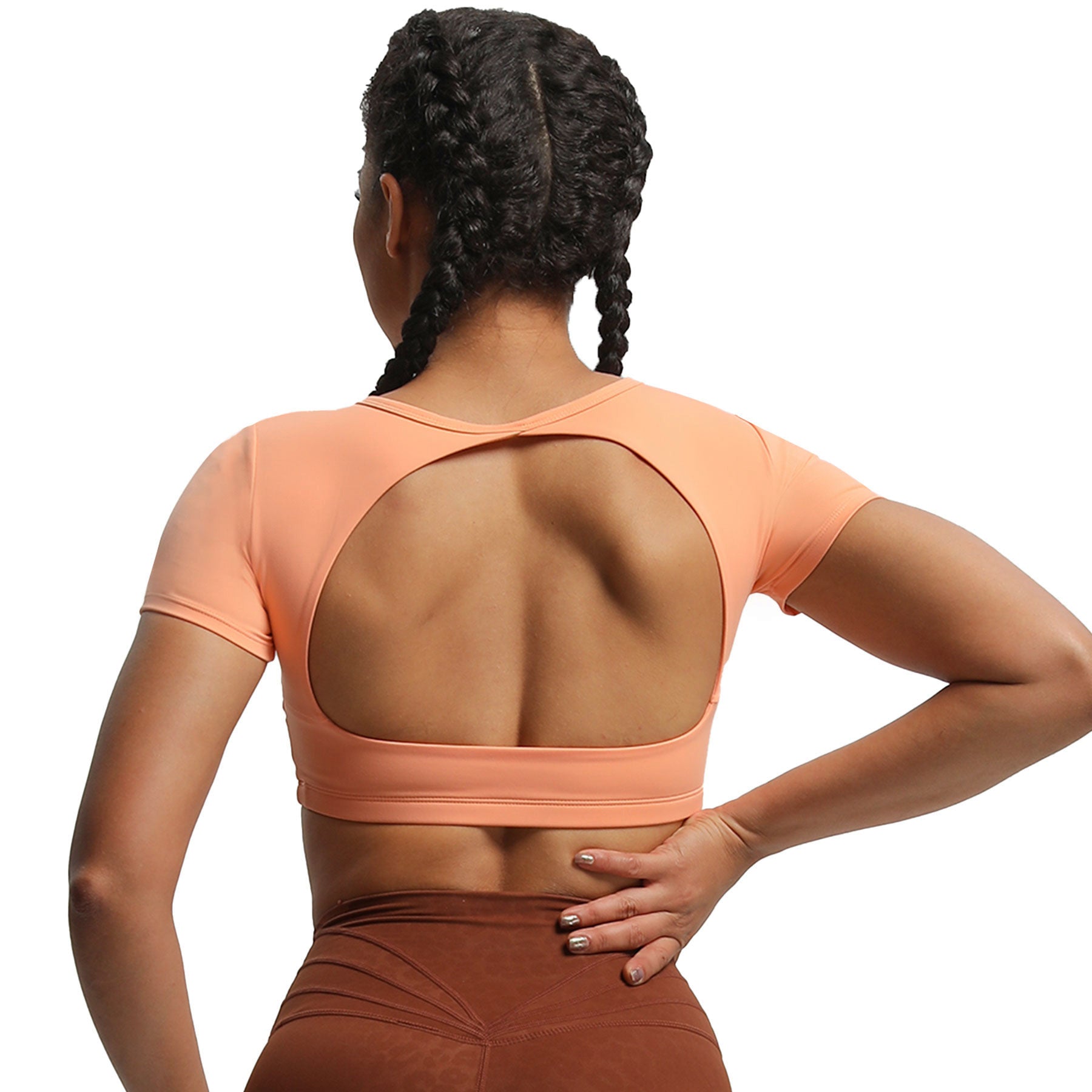 Aoxjox "Clarissa" Crop Top Short Sleeve