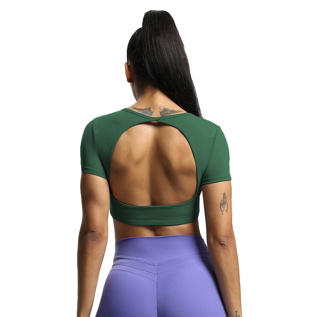 Aoxjox "Clarissa" Crop Top Short Sleeve