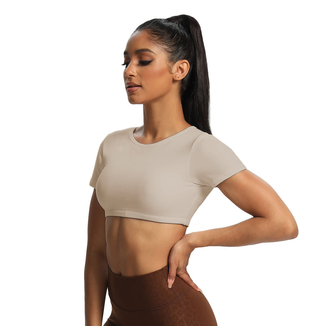Aoxjox "Clarissa" Crop Top Short Sleeve