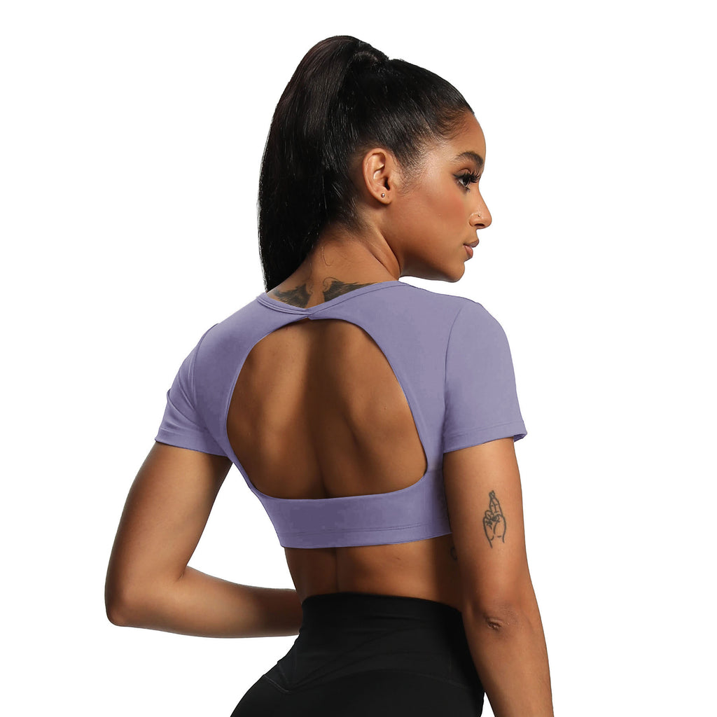 Aoxjox "Clarissa" Crop Top Short Sleeve