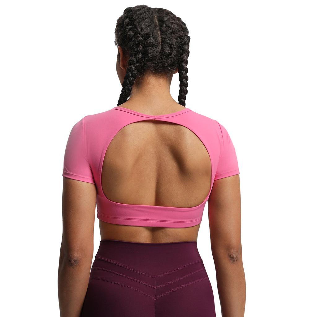 Aoxjox "Clarissa" Crop Top Short Sleeve