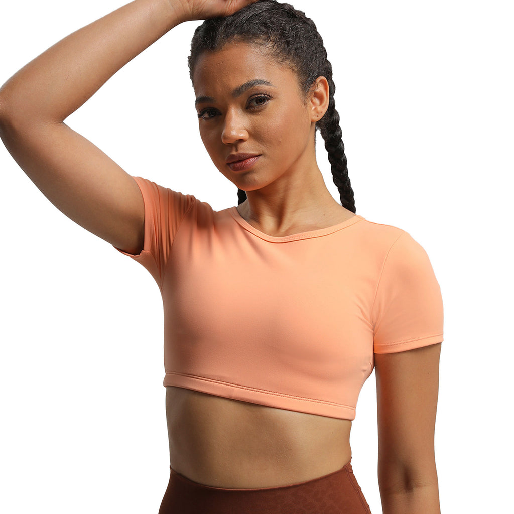 Aoxjox "Clarissa" Crop Top Short Sleeve