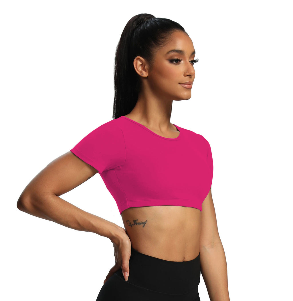 Aoxjox "Clarissa" Crop Top Short Sleeve