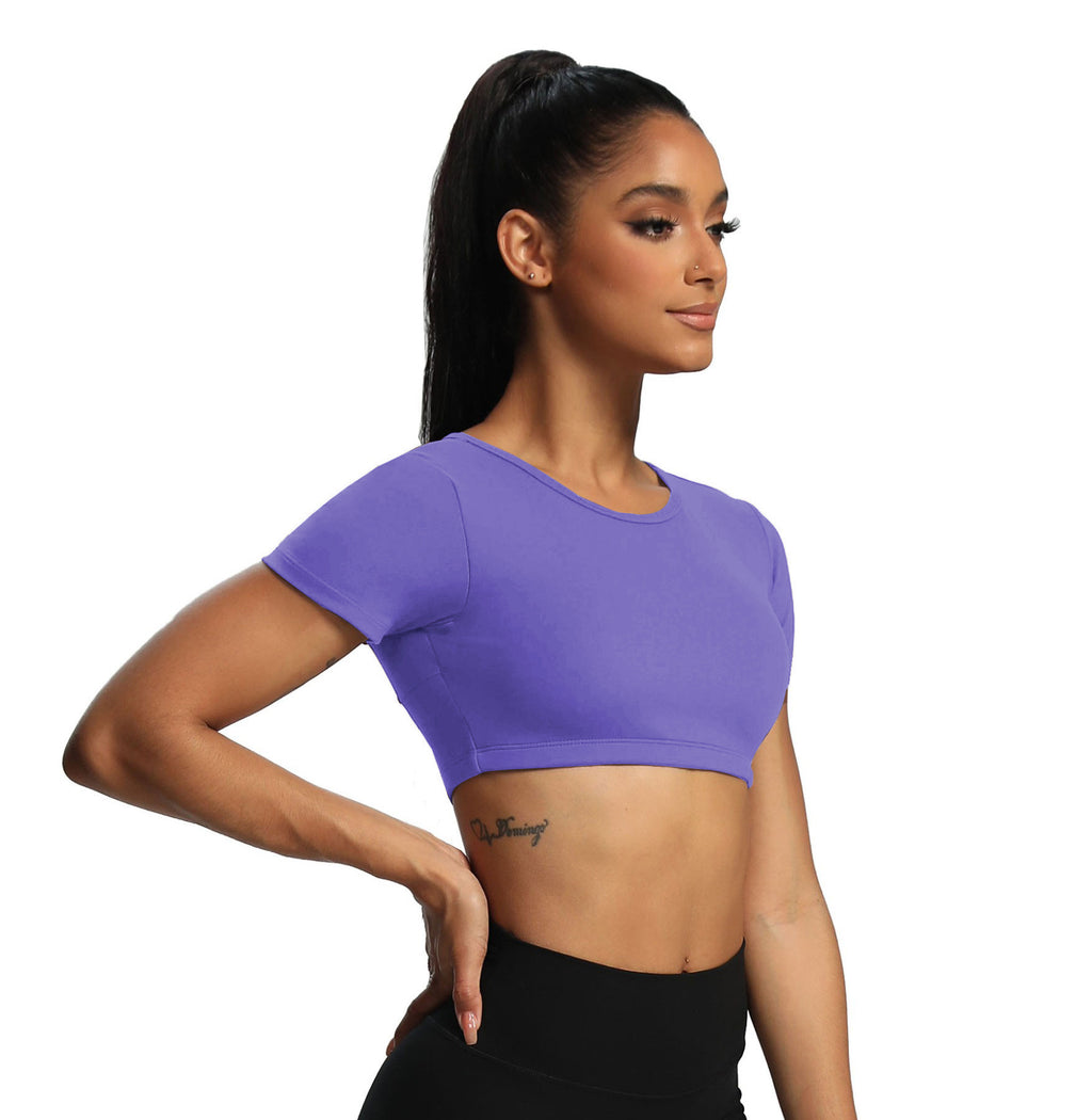 Aoxjox "Clarissa" Crop Top Short Sleeve
