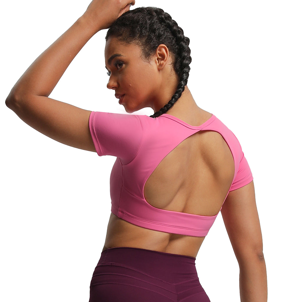 Aoxjox "Clarissa" Crop Top Short Sleeve