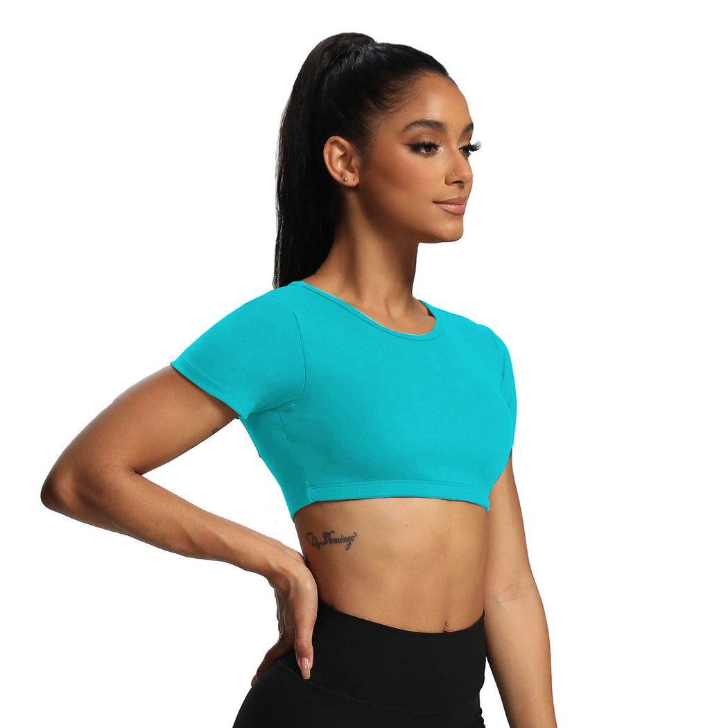 Aoxjox "Clarissa" Crop Top Short Sleeve